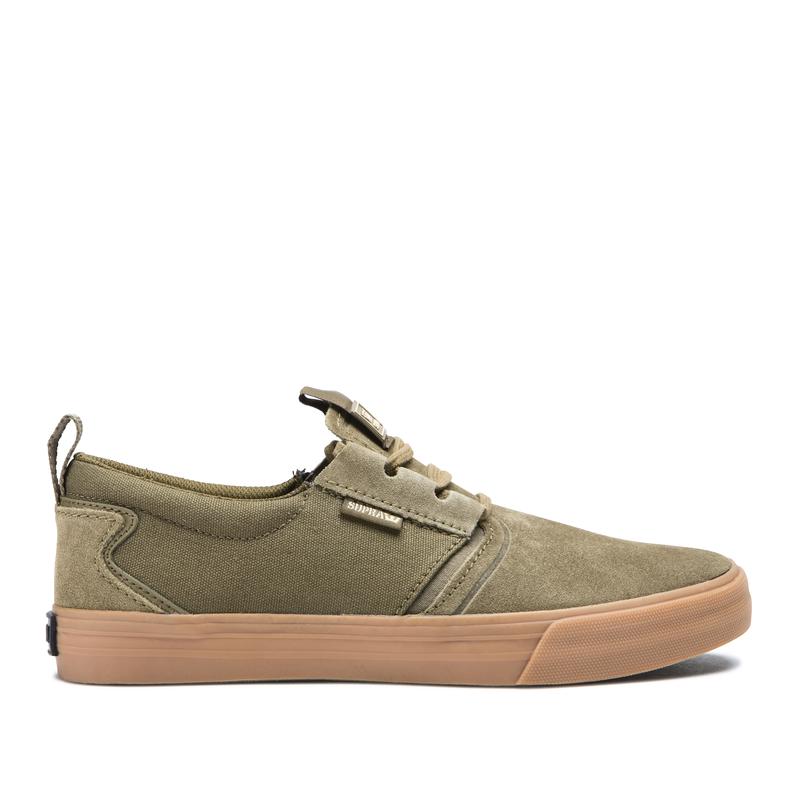 Buty Supra FLOW - Buty Skate Damskie - Oliwkowe (BRJQ-07241)